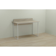 Комп'ютерний стіл Ferrum-decor Скай 75x100x60 білий ДСП Дуб Сонома 16мм Івано-Франківськ