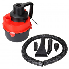 Автомобільний пилосос Turbo Vacuum Cleaner Wet Dry canister 12V з насадками Червоний Мелітополь
