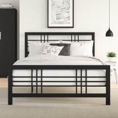 Ліжко GoodsMetall металеве в стилі LOFT 2000х1600х1200 К101 Броди
