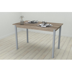 Стіл кухонний Ferrum-decor Беніта 75x120x60 Сірий ДСП Сонома Трюфель 16мм (BEN0047) Дніпро