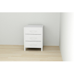 Тумба Ferrum-decor Вів'єн 3 50x41x40 см Білий (XK00151) Кам'янець-Подільський