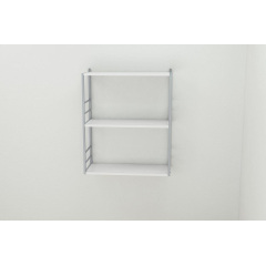 Книжная полка универсальная Ferrum-decor Стим 2 74x63x26 серый ДСП Белое 16мм (XK00049) Полтава
