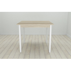 Стол кухонный Ferrum-decor Диего 75x90x90 Белый ДСП Сонома 16мм (DIE0025) Херсон