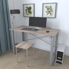 Письмовий стіл Ferrum-decor Драйв 750x1200x700 Сірий метал ДСП Дуб Сонома Трюфель 16 мм (DRA096) Київ