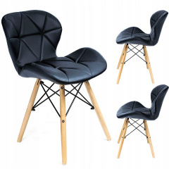 Крісло JUMI Scandinavian Design (еко-шкіра) Black Черкассы