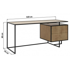 Офісний стіл у стилі LOFT (NS-1403) Івано-Франківськ