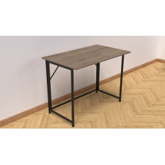 Стол раскладной Морис Ferrum-decor 750x1000x600 Черный металл ДСП Дуб Сонома Трюфель 16 мм (MORI005) Вишневе