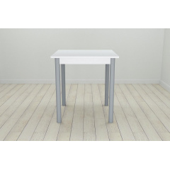 Стіл кухонний Ferrum-decor Агата 75x70x70 Сірий ДСП Біле 16мм (AGA0057) Вінниця
