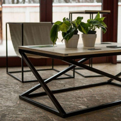 Кофейный журнальный столик в стиле LOFT (NS-546) Черновцы