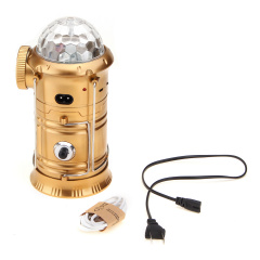 Фонарь лампадка кемпинговый Magic раздвижной с USB дискошаром и динамиком блютуз 6LED+1W+3COL MX-6801 Киев