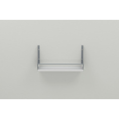 Полка настенная Ferrum-decor Изи 260x500x150 металл Серый ДСП Белое 16 мм (IZI0015) Запорожье