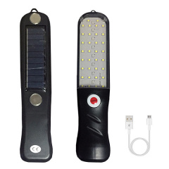 Фонарь ручной LED Сharging working lamp на аккумуляторе USB-зарядка магнит солнечная панель CWL52 Полтава