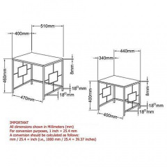 Комплект журнальных столиков в стиле LOFT (NS-304) Чернигов