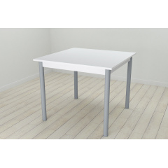 Стіл кухонний Ferrum-decor Агата 75x80x80 Сірий ДСП Біле 16мм (AGA0043) Херсон