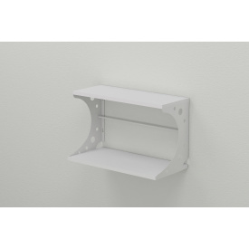 Полка настенная Ferrum-decor Букин 330x600x240 металл Белый ДСП Белое 16 мм (BUK0029)