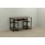 Компьютерный стол Ferrum-decor Тим 75x140x60 черный ДСП Дуб Сонома Труфель 16мм Бровары