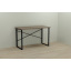 Компьютерный стол Ferrum-decor Дейв 75x120x60 черный ДСП Дуб Сонома Труфель 32мм Еланец