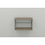Полка настенная Ferrum-decor Букин 330x600x240 металл Серый ДСП Сонома Трюфель 16 мм (BUK0040) Петрово