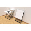 Стол трансформер Компакт 2 Ferrum-decor 750x790x720 Черный металл ДСП Белый 16 мм (KOM201) Дніпро