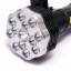 Фонарь ручной аккумуляторный Multifunction Work Lights-913 с ручкой USB зарядка 13 LED+COB Чёрный LS-005 Вишневое