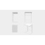 Столик приставной Терри Ferrum-decor 650x440x330 Белый металл ДСП Белый 16 мм (TERR008) Львів