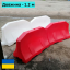 Дорожный барьер водоналивной пластиковый красный 1.2 (м) Япрофи Тернополь