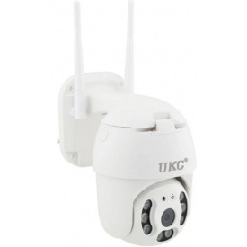 IP камера видеонаблюдения уличная с WiFi UKC N3 6913, цветная с режимом ночной съемки, белая