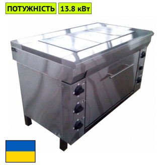 Плита електрична кухонна з плавним регулюванням потужності ЭПК-3Ш еталон Япрофі