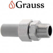 Grauss Розбірне з'єднання із зовнішнім різьбленням 25x3/4"н Німеччина