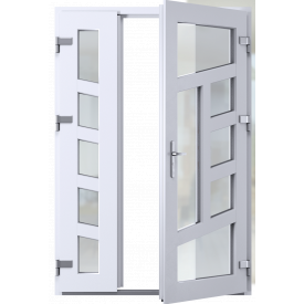 Металлопластиковые входные двери Виконда Термо 6 камер цвет белый