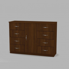 Комод Компанит Комод-8+1 1202x850x390 орех