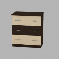Комод Компанит Комод-3А 610x690x390 венге