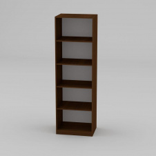 Книжный шкаф Компанит КШ-1 1950x612x448 мм орех экко
