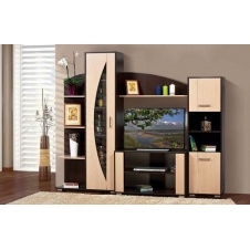 Стенка для гостиной Мир мебели Мадера 227x187x46 см венге лимба