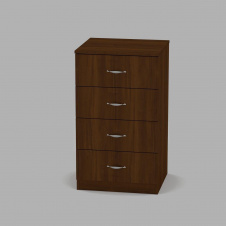 Комод Компанит Комод-4А 493x849x448 орех