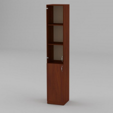 Книжный шкаф Компанит КШ-9 1950x366x350 мм яблоня