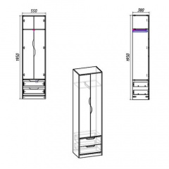 Прихожая Компанит Фаина 380x550x1950 мм Сумы