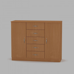 Комод Компаніт Комод-5+2 1110x891x390 бук Полтава