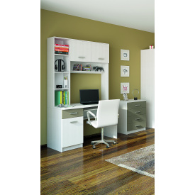 Комп`ютерний стіл Кросслайн Сокме 1200х2020х595 мм білий