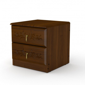 Тумбочка ПКТ-5 МДФ Компаніт 400x400x400 мм горіх екко