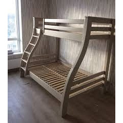 Ліжко двухьярусная Мебигранд Аляска 140х90х190(200) см без шухляд 1 категорія