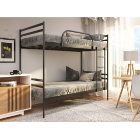 Ліжко Метакам Комфорт Дуо 2000(1900)х800 мм чорний