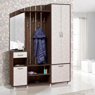 Прихожая Мир мебели Каролина 164x220x40 см дуб борас роял