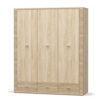 Шафа Мебель-Сервіс Гресс 3Д3Ш 1608х1920х550 мм дуб самоа