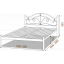 Ліжко Метал-Дизайн Діана 1900(2000)х1600 мм чорний оксамит Луцьк
