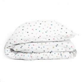 Півтораспальна підковдра Cosas MULTICOLOR BLOTS Ранфорс 160х220 см Білий