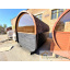 Баня бочка овальна 4х2,3м з термобруса з санвузлом Fassauna Thermowood Production Костопіль