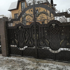 Ворота кованые современные сдержаные прочные Legran Херсон
