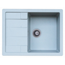 Мойка гранитная для кухни Platinum 6550 INTENSO матовая Серый муссон