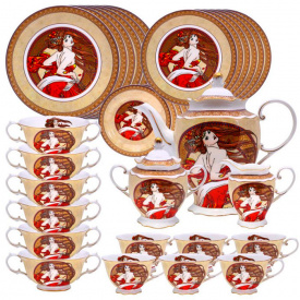 Чайный сервиз Carmani ТSS32284 Dance на 6 персон